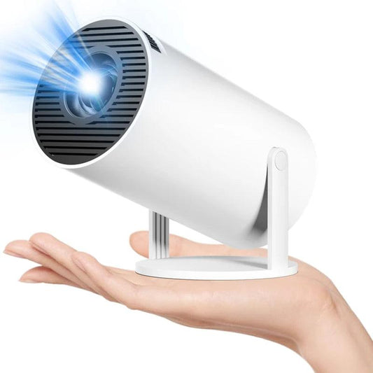 Salange P300 Mini Portable Projector - 4K 8K Video Decoding, 720P HD, Android 11, Wi-Fi, BT 5.1